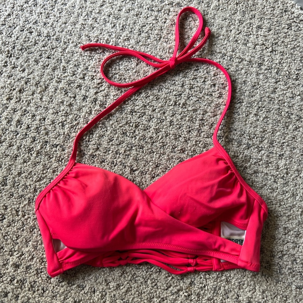 Red bikini top